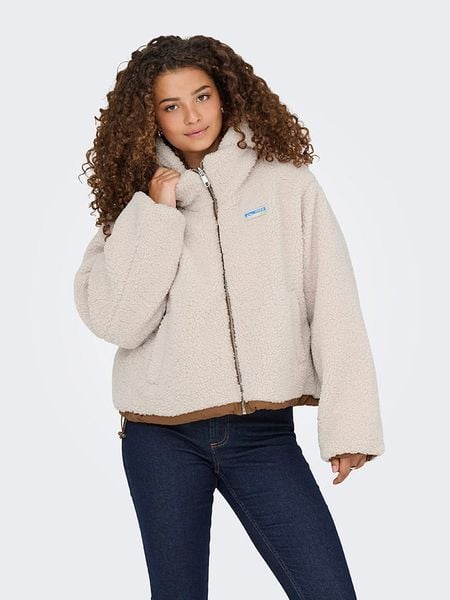 ONLY Kurtka pluszowa w kolorze kremowym rozmiar: XL. Brązowe kurtki damskie Only, xl, bez wzorów, bez kaptura. Za 174.43 zł.