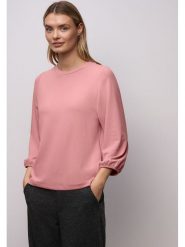 Street One Koszulka w kolorze jasnoróżowym rozmiar: 38. Różowe bluzki damskie Street One, bez wzorów, street, bez kołnierzyka, bez ramiączek. Za 104.89 zł.