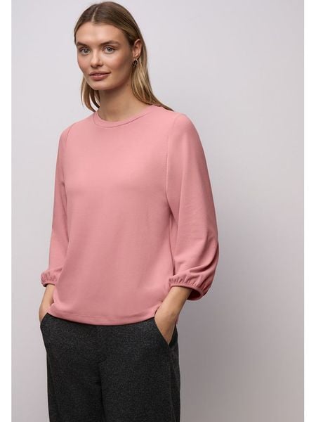 Street One Koszulka w kolorze jasnoróżowym rozmiar: 38. Różowe bluzki damskie Street One, bez wzorów, street, bez kołnierzyka, bez ramiączek. Za 104.89 zł.