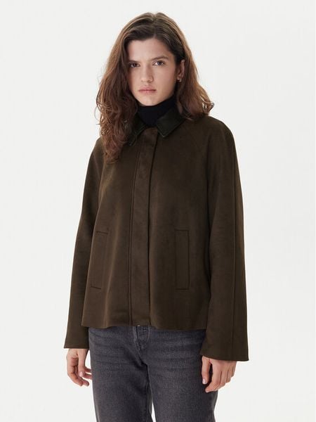 ONLY Kurtka z imitacji skóry Abbie 15372234 Brązowy Regular Fit. Brązowe kurtki damskie Only, l, bez wzorów, ze skóry, bez kaptura. Za 199.99 zł.