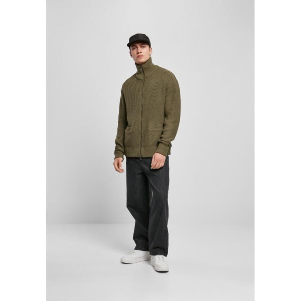 Kurtka Urban Classics zip. Zielone kurtki męskie Urban Classics, m, bez wzorów, eleganckie, bez kaptura. Za 246.00 zł.