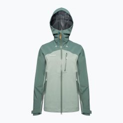 Kurtka przeciwdeszczowa damska Mammut Alto Guide HS Hooded. Zielone kurtki damskie Mammut, l, bez wzorów, bez kaptura. Za 949.99 zł.