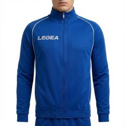 Kurtka Biegowa Florida Light z Kapturem Niebiesko-Biała. Białe kurtki treningowe męskie Legea, m, bez wzorów, z bawełny, do biegania. Za 72.00 zł.