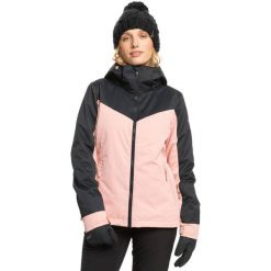 Kurtka narciarska damska Roxy Free Jet Block. Zielone kurtki damskie Roxy, l, bez wzorów, z poliesteru, bez kaptura, narciarskie. Za 441.00 zł.