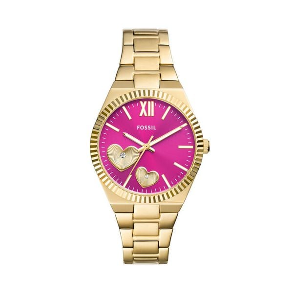 Zegarek Fossil. Żółte zegarki damskie Fossil, złote. Za 599.99 zł.