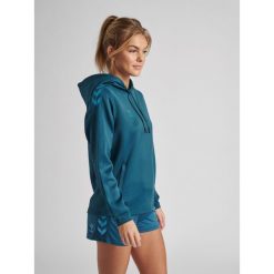 Bluza do piłki ręcznej damska Hummel Core XK z kapturem. Niebieskie bluzy z kapturem damskie HUMMEL, m. Za 191.00 zł.