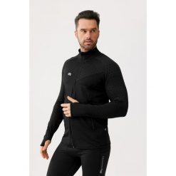 Bluza termoaktywna fitness męska Rough Radical Boost X. Czarne bluzy bez kaptura męskie ROUGH RADICAL, bez wzorów, sportowe, bez kołnierzyka, bez ramiączek. W wyprzedaży za 161.42 zł.