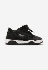 Czarne Buty Sportowe Sneakersy z Szerokimi Sznurówkami i Ozdobnymi Wstawkami Zoisite. Czarne buty sportowe na co dzień męskie Born2be, bez zapięcia. Za 109.99 zł.