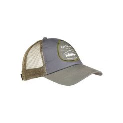 Czapka wędkarska z daszkiem. Szare czapki męskie CAPERLAN, bez wzorów, z bawełny. Za 24.99 zł.