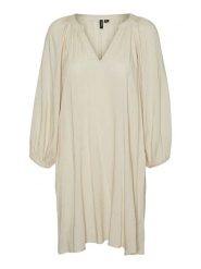 Vero Moda Tunika "Lova" w kolorze beżowym rozmiar: M. Brązowe tuniki damskie Vero Moda, m, bez wzorów, z wiskozy, bez kołnierzyka, bez ramiączek. Za 57.20 zł.
