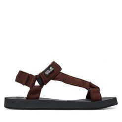 Sandały Jack Wolfskin. Brązowe sandały męskie Jack Wolfskin, bez zapięcia. Za 329.99 zł.