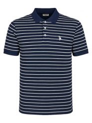 U.S. Polo Assn. Koszulka polo w kolorze granatowo-białym rozmiar: L. Niebieskie koszulki polo męskie U.S. Polo Assn., l, bez wzorów, z bawełny, bez ramiączek. Za 148.96 zł.