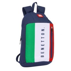Plecak Casual Benetton Flag Poliester. Niebieskie plecaki męskie Benetton, bez wzorów, z poliesteru. Za 131.00 zł.