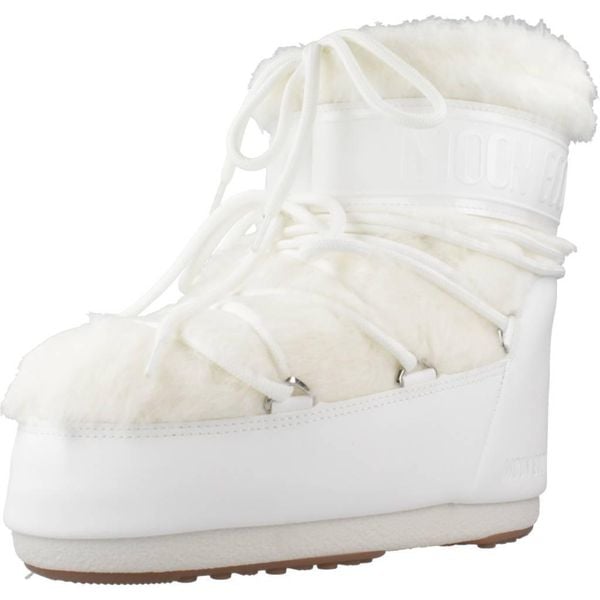 Buty MOON BOOT MB ICON LOW FAUX FUR Biały. Białe obuwie trekkingowe damskie Moon Boot, na zimę. Za 1,092.99 zł.