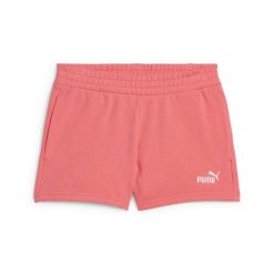 Damskie szorty z małym logo No. 1 ESS 4'' PUMA Peach Frost Red. Czerwone spodenki sportowe damskie Puma, l, na fitness i siłownię. Za 76.30 zł.