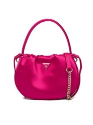 Guess Torebka Elsie Mini HWSE96 50750 Różowy. Czerwone torebki klasyczne damskie Guess, z aplikacjami, z materiału, bez dodatków. Za 589.99 zł.