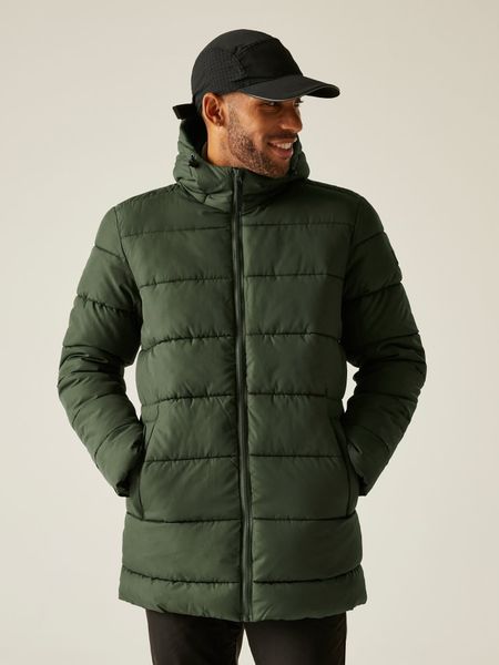 Regatta Kurtka pikowana "Lakiver" w kolorze oliwkowym rozmiar: S. Brązowe kurtki męskie Regatta, s, bez wzorów, bez kaptura. Za 218.05 zł.