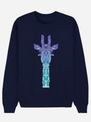 WOOOP Bluza "Giraffe Mint" w kolorze granatowym rozmiar: XXL. Niebieskie bluzy bez kaptura damskie Wooop, xxl, z bawełny. Za 100.99 zł.
