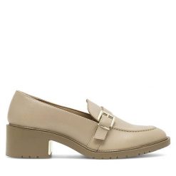 Półbuty Lasocki. Brązowe półbuty damskie Lasocki, bez wzorów, bez obcasa, na obcasie. Za 207.99 zł.