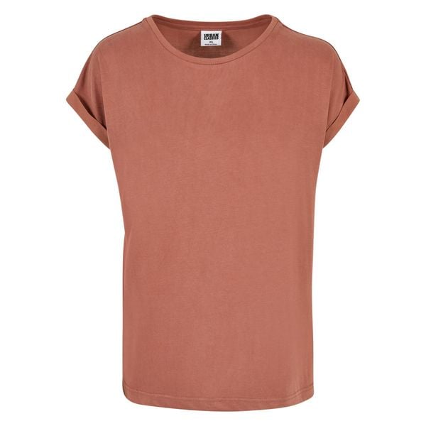 Damska koszulka off-shoulder Koszulka Urban Classics Modal. Brązowe bluzki sportowe damskie Urban Classics, s, bez wzorów, bez kołnierzyka. Za 105.90 zł.