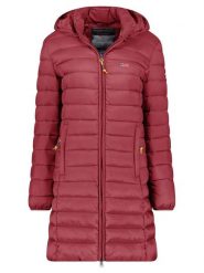 Geographical Norway Płaszcz pikowany "Atikolor" w kolorze bordowym rozmiar: M. Czerwone płaszcze damskie Geographical Norway, m, bez wzorów. Za 165.31 zł.