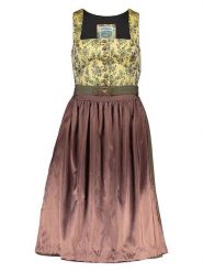 Turi Landhaus Sukienka w kolorze żółto-zielono-brązowym rozmiar: 44. Brązowe sukienki damskie Turi Landhaus, na imprezę, bez wzorów, bez kołnierzyka, bez ramiączek. Za 248.58 zł.