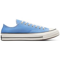 Buty sportowe Converse Chuck 70. Niebieskie buty sportowe na co dzień damskie Converse, z materiału, bez zapięcia. Za 408.35 zł.
