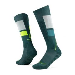 Skarpetki sportowe dla dorosłych Thermonet Over The Calf Socks. Zielone skarpetki damskie Buff, bez wzorów, z elastanu. Za 149.99 zł.