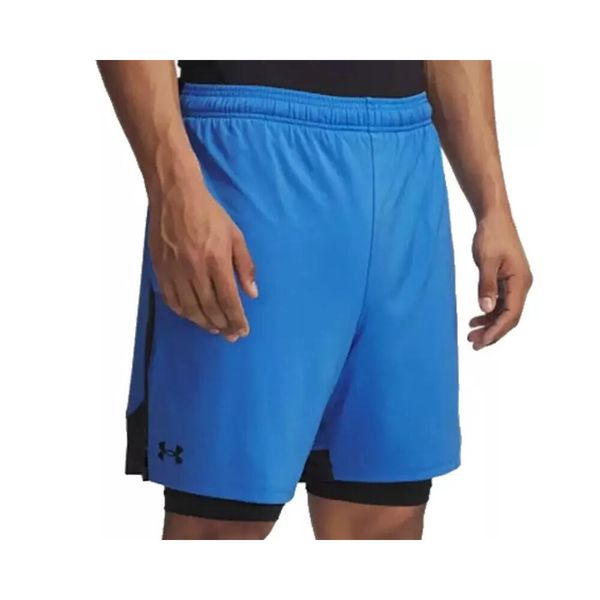 Krótki Under Armour TECH VENT 2IN1. Niebieskie szorty męskie Under Armour, xl, z elastanu, na fitness i siłownię. Za 228.05 zł.