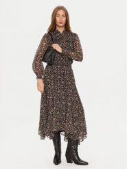 Pepe Jeans Sukienka codzienna Pixy PL953603 Czarny Regular Fit. Czarne sukienki damskie Pepe Jeans, na co dzień, xs, bez wzorów, z jeansu, bez kołnierzyka, bez ramiączek, proste. Za 649.99 zł.