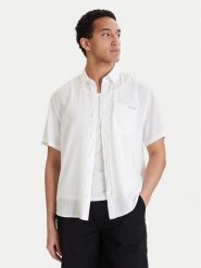 Calvin Klein Jeans Koszula LV04RF120G Biały Regular Fit. Białe koszule męskie Calvin Klein Jeans, m, bez wzorów, z jeansu, bez kołnierzyka, bez ramiączek. Za 369.99 zł.