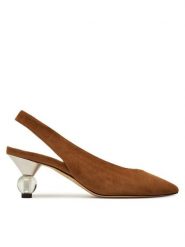 Weekend Max Mara Sandały Orma 2525526094600 Brązowy. Brązowe sandały damskie Weekend Max Mara, bez wzorów, bez obcasa. Za 1,539.00 zł.