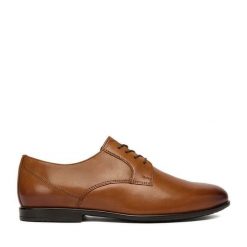 Półbuty Lasocki. Brązowe buty wizytowe męskie Lasocki, bez zapięcia. Za 199.99 zł.