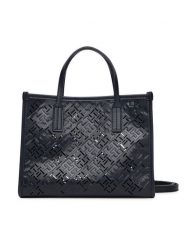 Tommy Hilfiger Torebka Th City Mini AW0AW17500 Granatowy. Niebieskie torebki klasyczne damskie Tommy Hilfiger, bez wzorów, ze skóry, bez dodatków. Za 419.99 zł.