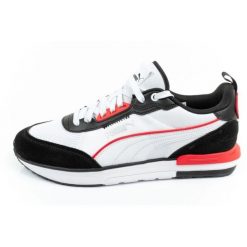 Buty Puma R22 383462 28 białe. Białe buty sportowe na co dzień męskie z materiału, bez zapięcia, trekkingowe. Za 347.21 zł.