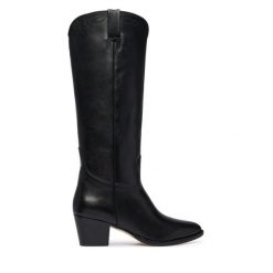 Kozaki LAUREN RALPH LAUREN. Czarne kozaki damskie Lauren Ralph Lauren, bez obcasa, na słupku. Za 1,499.00 zł.