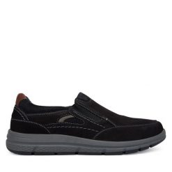 Półbuty Josef Seibel. Czarne półbuty męskie Josef Seibel, bez zapięcia. Za 339.99 zł.