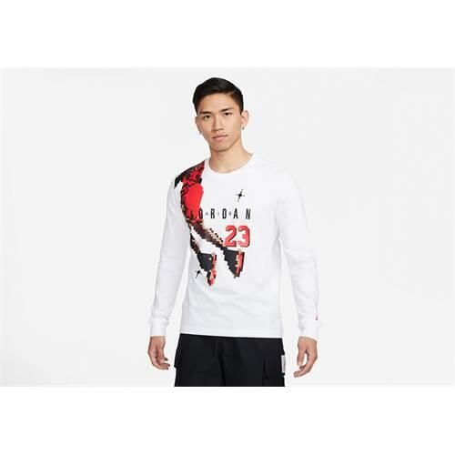 Koszulka sportowa męska Nike Air Jordan Holiday. Białe t-shirty sportowe męskie Nike, l, z bawełny, bez ramiączek. Za 269.00 zł.