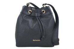 Worek skórzany BARBERINI'S 975-1 czarny. Czarne shopper bag damskie Barberinis, bez wzorów, z lakierowanej skóry, małe, lakierowane, bez dodatków. Za 199.99 zł.
