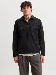 Jack & Jones Koszula w kolorze czarnym rozmiar: L. Czarne koszule męskie Jack & Jones, l, bez wzorów, bez kołnierzyka, bez ramiączek. Za 159.95 zł.