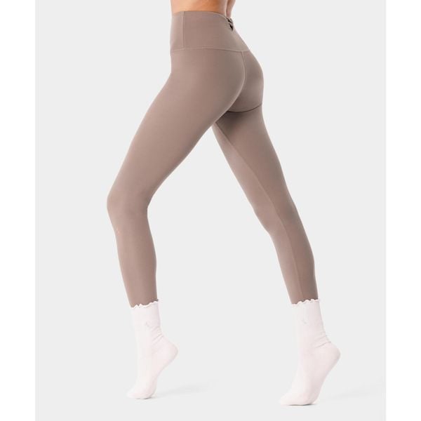 Legginsy crossback na pilates dla kobiet Carpatree Balletcore. Szare legginsy damskie Carpatree, bez wzorów. W wyprzedaży za 175.99 zł.