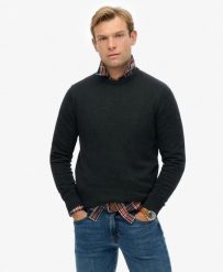 Superdry Essentials Cotton Jumper – Sweter z organicznej bawełny, relaxed fit. Szare swetry klasyczne damskie Superdry., xl, bez wzorów, z bawełny, bez kołnierzyka. Za 329.30 zł.