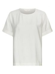 MOSS COPENHAGEN Koszulka "Basina Amabella" w kolorze białym rozmiar: XS/S. Białe bluzki damskie MOSS COPENHAGEN, s, bez wzorów, bez kołnierzyka, bez ramiączek. Za 104.95 zł.