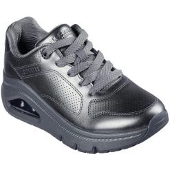 Buty sportowe damskie Skechers Uno Icon Lustrous Air. Szare buty sportowe na co dzień damskie Skechers, bez wzorów, z syntetyku. Za 490.00 zł.