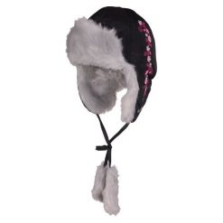 Czapka Loretta czarna r. 56 (270/14/8625/09/56). Czarne czapki dziecięce VIKING, bez wzorów. Za 59.90 zł.