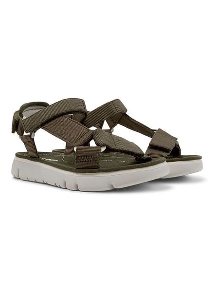 Camper Sandały w kolorze khaki rozmiar: 40. Brązowe sandały damskie Camper, bez wzorów, bez obcasa. Za 267.92 zł.