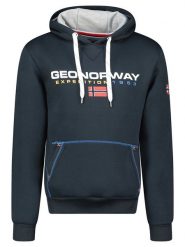 Geographical Norway Bluza "Olvier" w kolorze granatowym rozmiar: S. Niebieskie bluzy z kapturem męskie Geographical Norway, s. Za 83.42 zł.