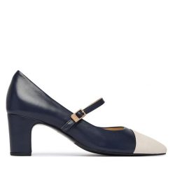 Czółenka HÖGL. Niebieskie czółenka damskie HÖGL, bez wzorów, bez obcasa. Za 849.99 zł.