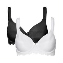 Cellbes Biustonosz Molly 2 Pack czarny biały female czarny/biały 70B. Białe biustonosze sportowe damskie Cellbes, bez wzorów, z koronki. Za 179.00 zł.