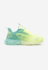 Zielone Płaskie Buty Sportowe Sneakersy ze Sznurowaniem Ozdobione Cieniowaniem Risare. Zielone buty sportowe na co dzień męskie Born2be, z dresówki, bez zapięcia. Za 139.99 zł.